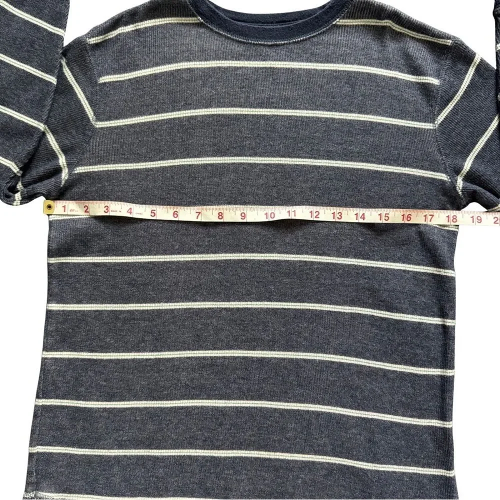 GAP‎ Kids Navy and White Striped Long Sleeve Tee
